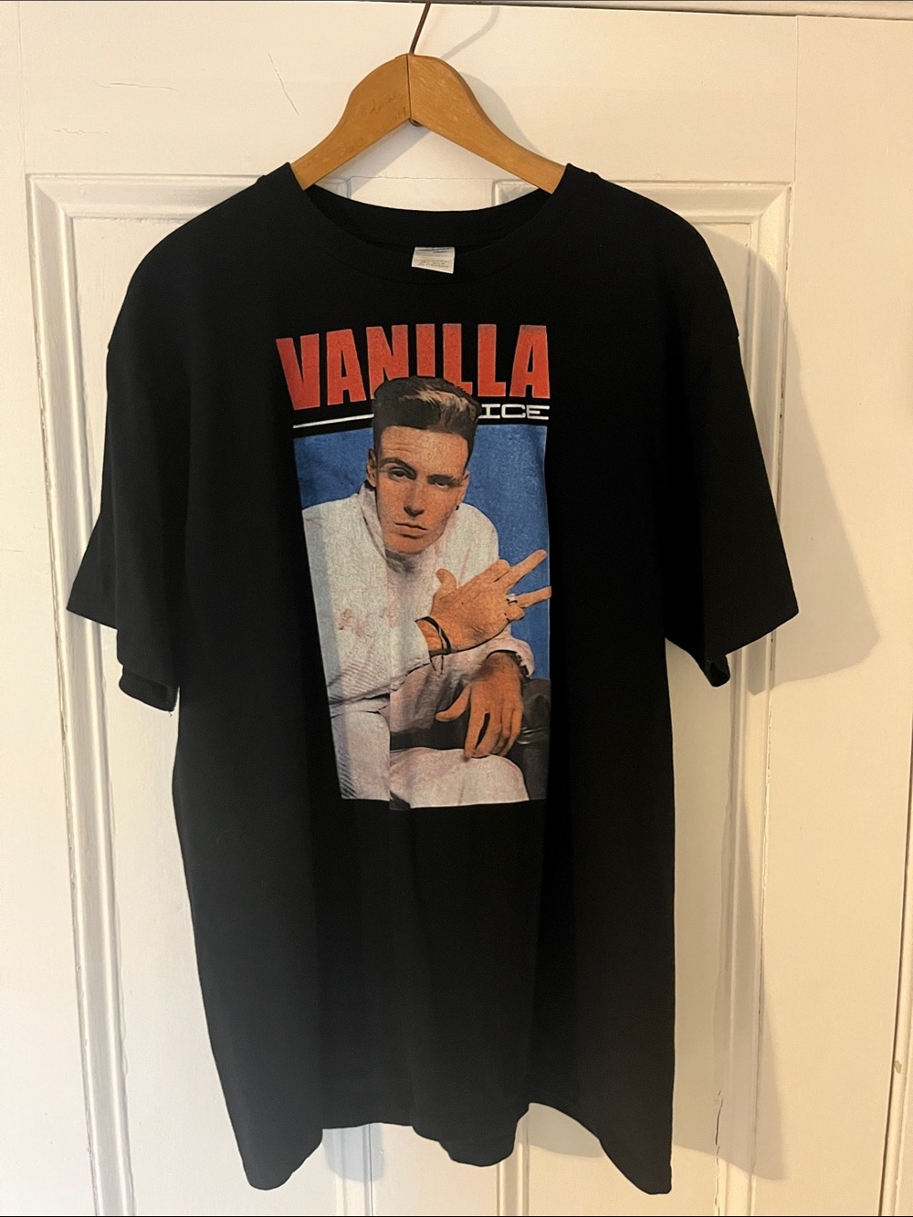 Vanilla Ice Japanese gildan tag Graphic Tee - Black